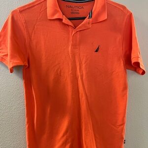 Nautica Men's Bright Orange Polo Shirt